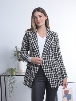 Ženski sako s pepita uzorkom Neli