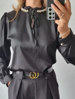 Majica s kravatom za žene Lisa Black (Kopija) (Kopija) (Kopija) (Kopija) (Kopija) (Kopija) (Copy) (Copy)